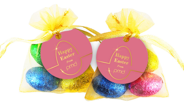 Golden Egg Easter Egg Organza Bag With Tag