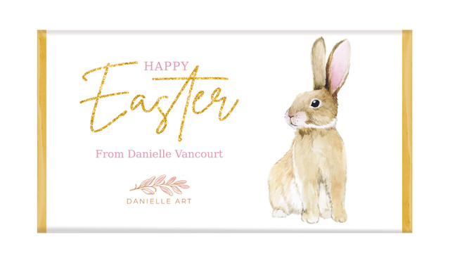 Perfect Bunny Personalised Easter Chocolate Bars