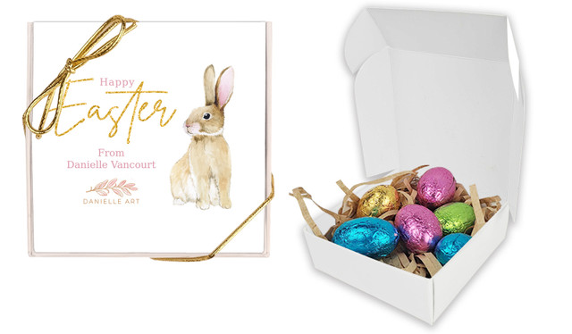 Perfect Bunny Personalised Easter Egg Nest Box