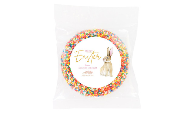 Perfect Bunny Personalised Easter Giant Chocolate Freckles