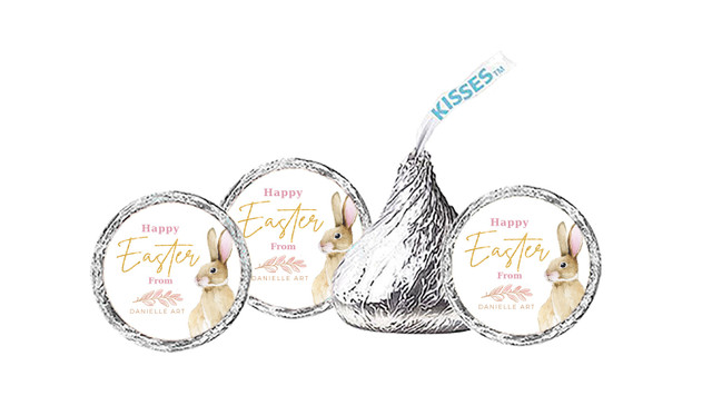 Perfect Bunny Easter Personalised Hershey's Kisses