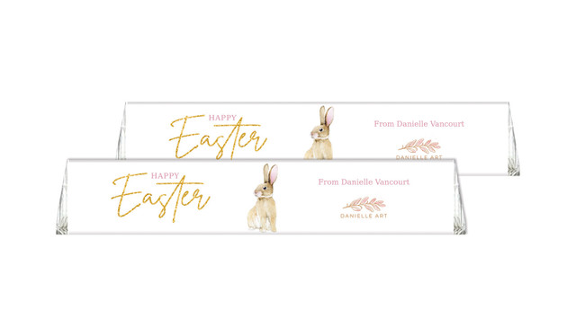 Perfect Bunny Personalised Easter Toblerone Bars 50g