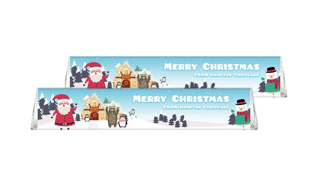 At The North Pole Personalised Christmas Toblerone Chocolates 50g