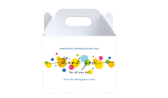 Employee Appreciation Day Gable Favour Box