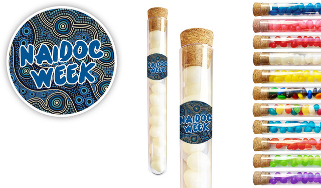 Blue National NAIDOC Week Personalised Test Tubes