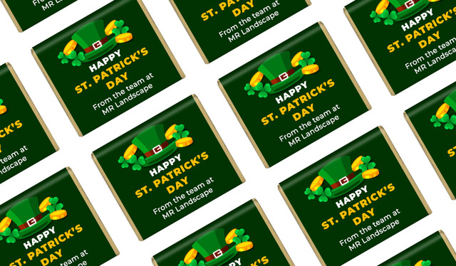 Fun Personalised St Patrick's Day Mini Chocolate