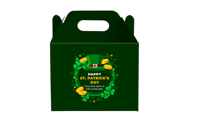 Fun Personalised St Patrick's Day Gable Favour Box