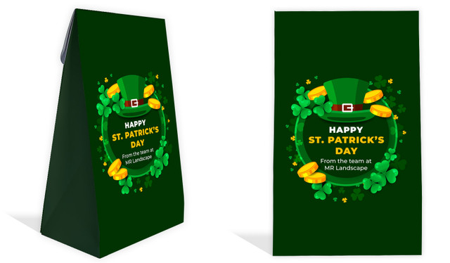 Fun Personalised St Patrick's Day Gusset Favour Bag