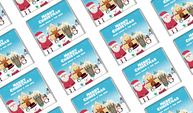 At The North Pole Custom Christmas Mini Chocolates