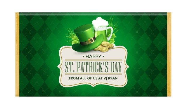 Argyle Personalised St Patrick's Day Chocolate Bars