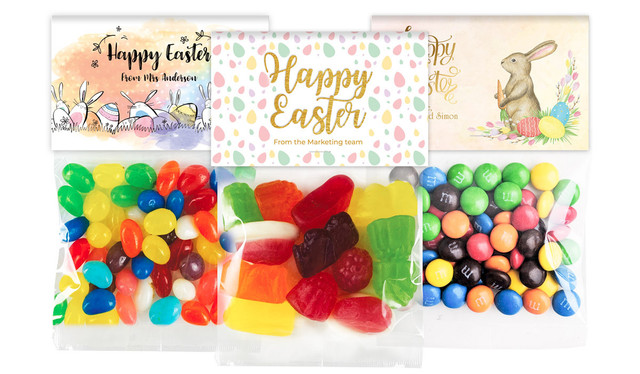 Branded Easter Lolly Bags With Topper (Choice Of Filling)