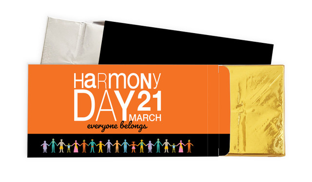 Harmony Day Branded Chocolate Bar In A Box