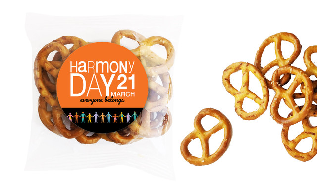 Harmony Day Branded Bag Of Pretzels