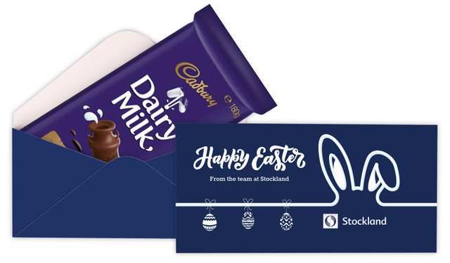 Corporate Easter Personalised Cadbury Bar Box (Box Only)