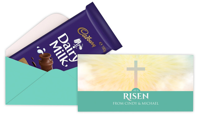 Heavenly Cross Personalised Cadbury Bar Box (Box Only)
