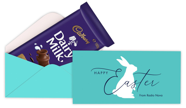 Turquoise Easter Personalised Cadbury Bar Box (Box Only)