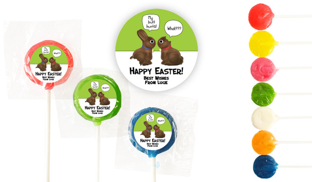 Chocolate Bunnies Easter Mini Lollipops
