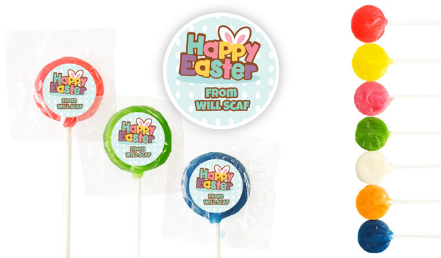 Happy Easter Personalised Mini Lollipops