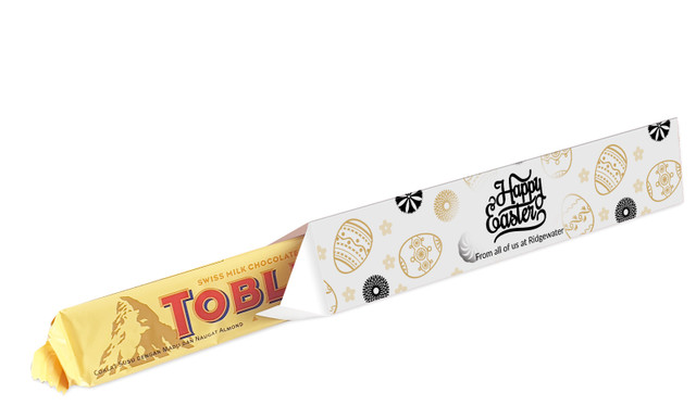 Sophisticated Happy Easter Custom Toblerone Bar Box