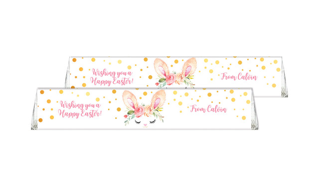 Bunny Face Personalised Toblerone Bar 50g