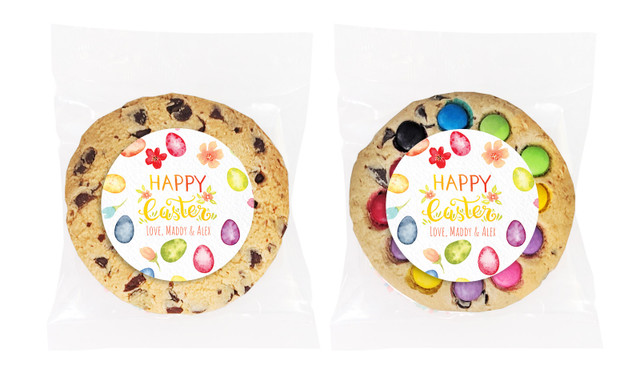 Water Colour Eggs Easter Custom Cookie