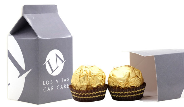 Branded 10cm Milk Carton With Ferrero Rocher