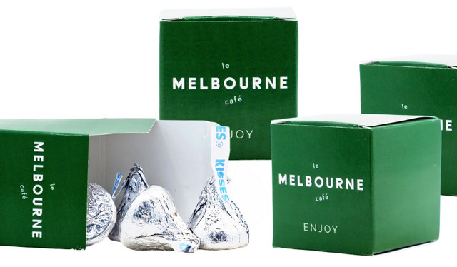 Custom Cube Box With Hershey's Kisses™