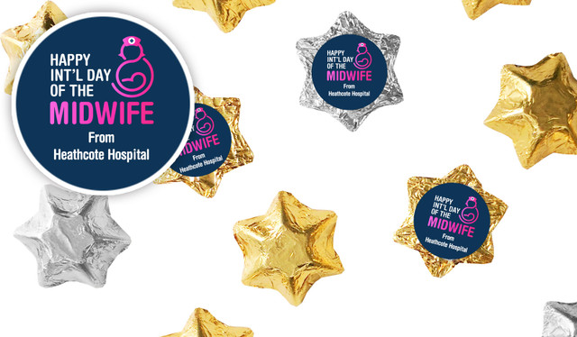 International Midwife Day Foil Chocolate Stars
