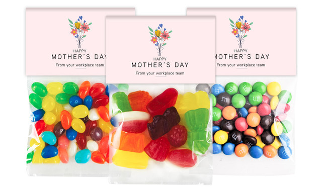 Pretty Bunch Mothers Day Personalised Lolly Bag With Topper