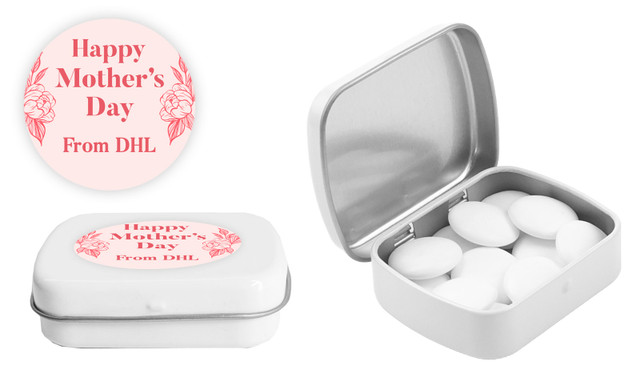 Sketched Roses Mothers Day Personalised Mint Tins