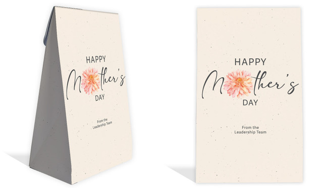 Natural Mothers Day Personalised Gusset Favour Bag