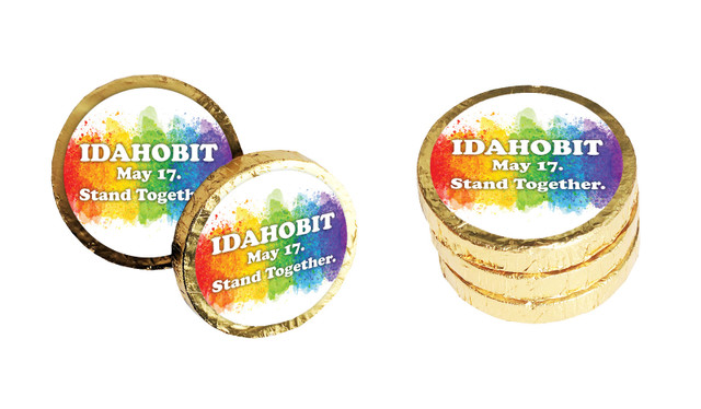IDAHOBIT Branded Chocolate Coin