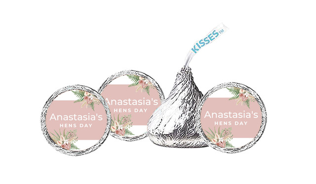 Boho Hens Night Custom Hersheys Kisses