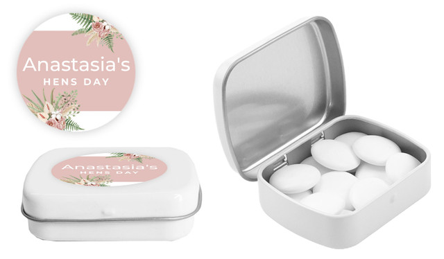Boho Hens Night Personalised Mint Tins
