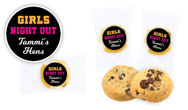 Bold Text Hens Night Branded Bite-Size Cookie 5g