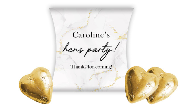 Classy Hens Night Personalised Pillow Boxes