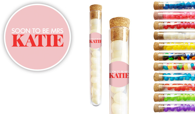 Simple Pink Hens Night Personalised Test Tubes