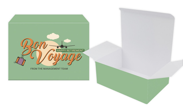 Bon Voyage Retirement Personalised Tuck Gift Box