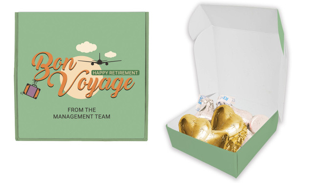 Bon Voyage Retirement Personalised Hugs And Kisses Box