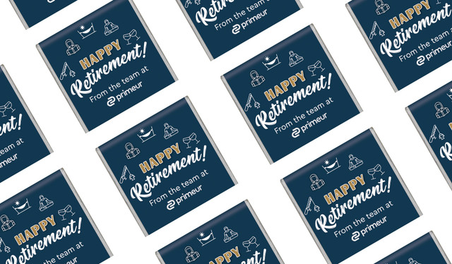 Icons Retirement Custom Mini Chocolates