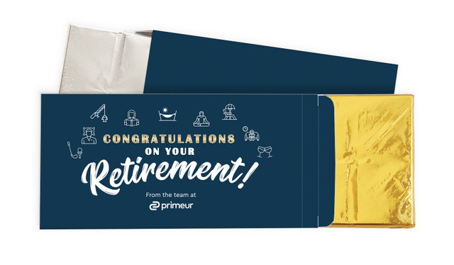 Icons Retirement Personalised Chocolate Bar In A Box