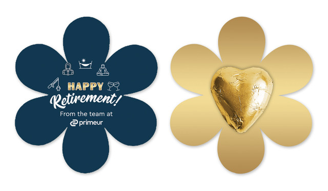 Custom Icons Retirement Flower Card