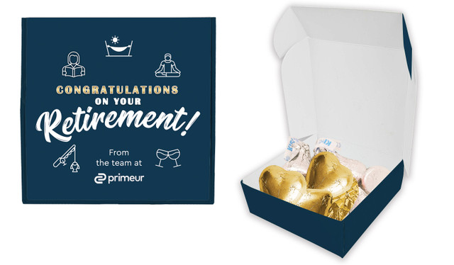 Icons Retirement Personalised Hugs And Kisses Box