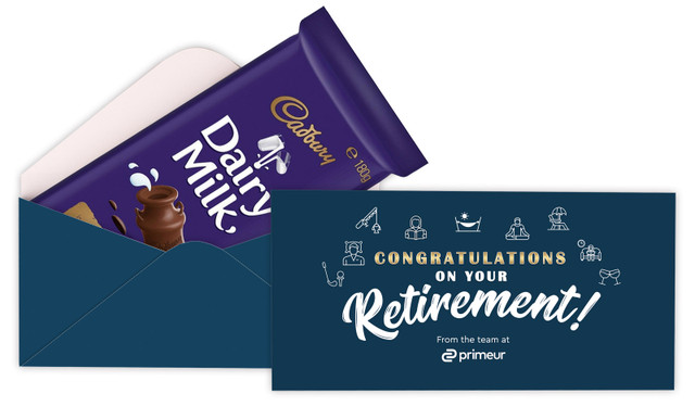 Icons Retirement Personalised Cadbury Bar Box