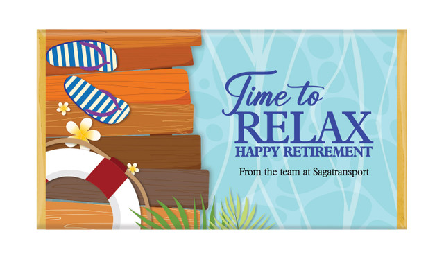Poolside Retirement Personalised Chocolate Bars