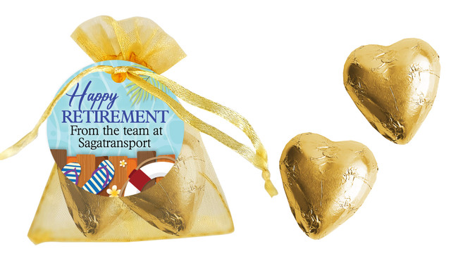 Poolside Retirement Custom Organza Bag