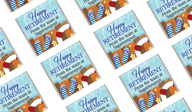 Poolside Retirement Custom Mini Chocolates