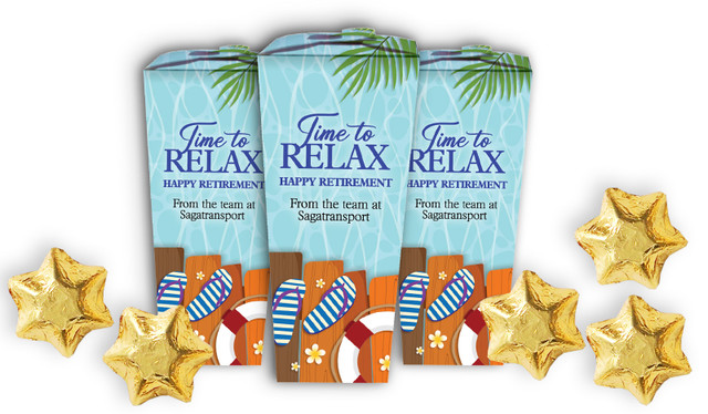Poolside Retirement Personalised Chocaboxes