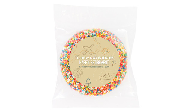 Travel Map Retirement Personalised Chocolate Freckle