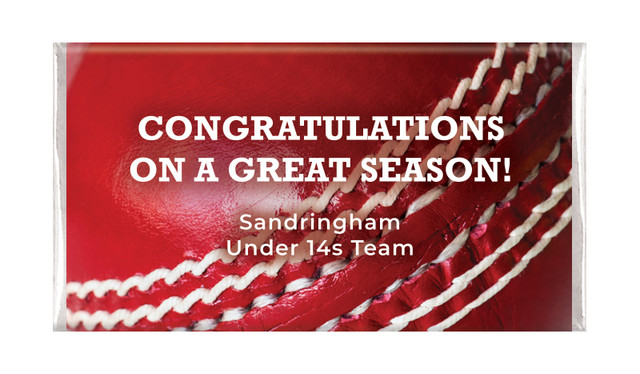 Cricket Ball Personalised Chocolate Bars